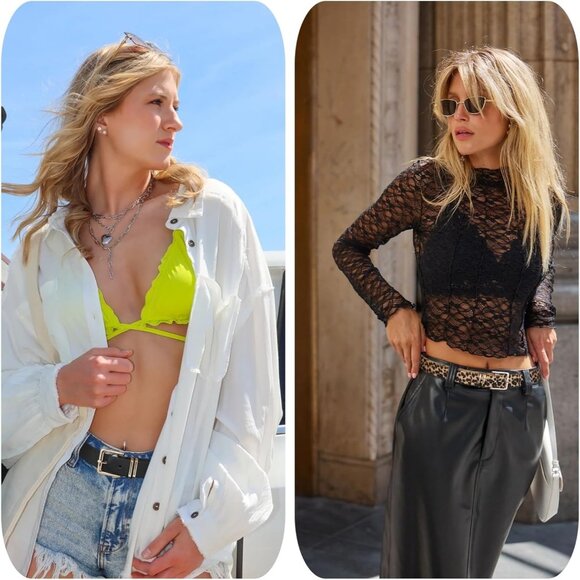 Pack 3 Women's Belts for Jeans Pants Gold Buckle Leather Belts Beige Leopard - Picture 4 of 5